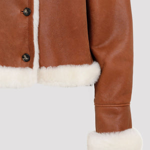 LOEWE Shearling Leather Jacket for Women - FW24