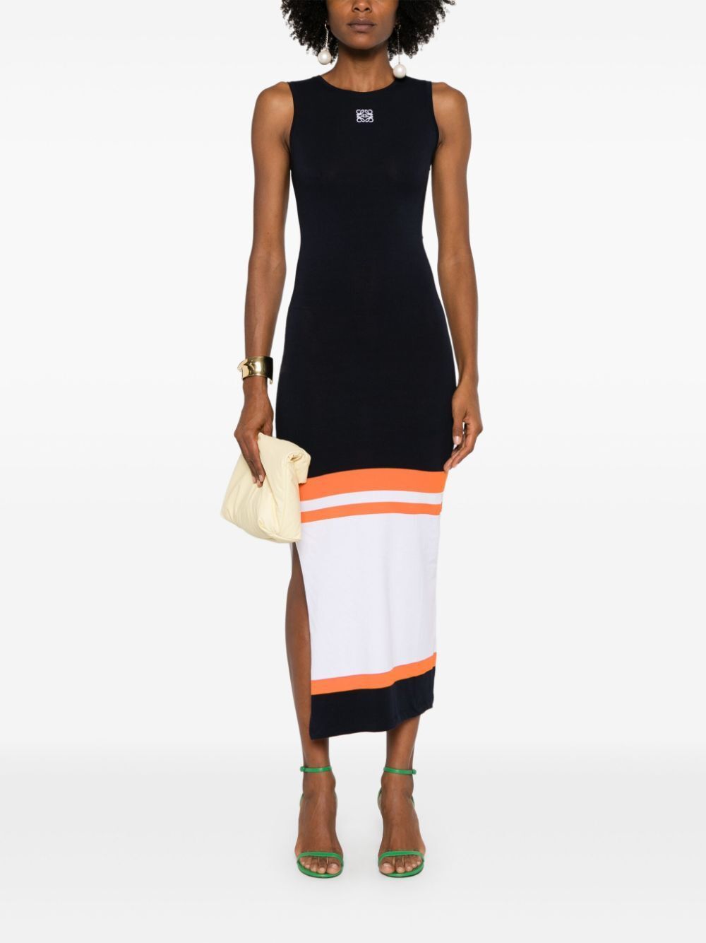 LOEWE Ribbed Cotton Tank Dress