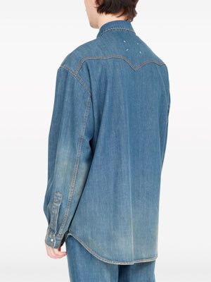 MAISON MARGIELA Indigo Blue Denim Shirt