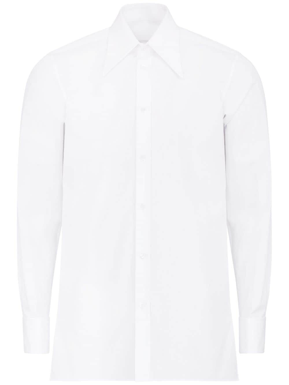 MAISON MARGIELA Refined Pointed Collar White Dress Shirt