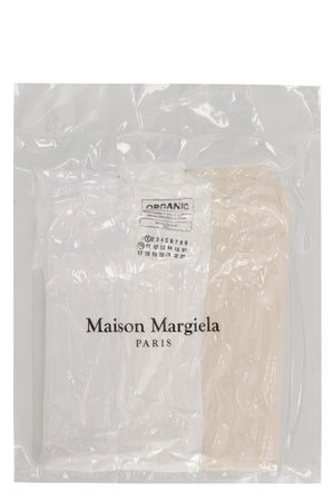 MAISON MARGIELA Set of Three Solid Color Cotton T-Shirts