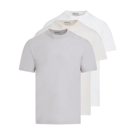 MAISON MARGIELA Men's Grey 100% Organic Cotton T-Shirt Set for SS24