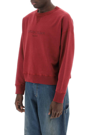 MAISON MARGIELA Men's Boxy Fit Sweatshirt with Reverse Logo - Size M