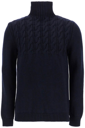 MAISON MARGIELA Funnel-Neck Sweater with Braided Details - Size M