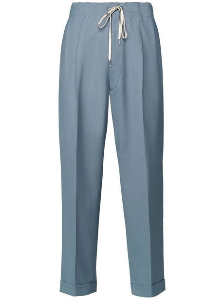 MAISON MARGIELA Pleated Twill Trousers for Women - SS24 Collection