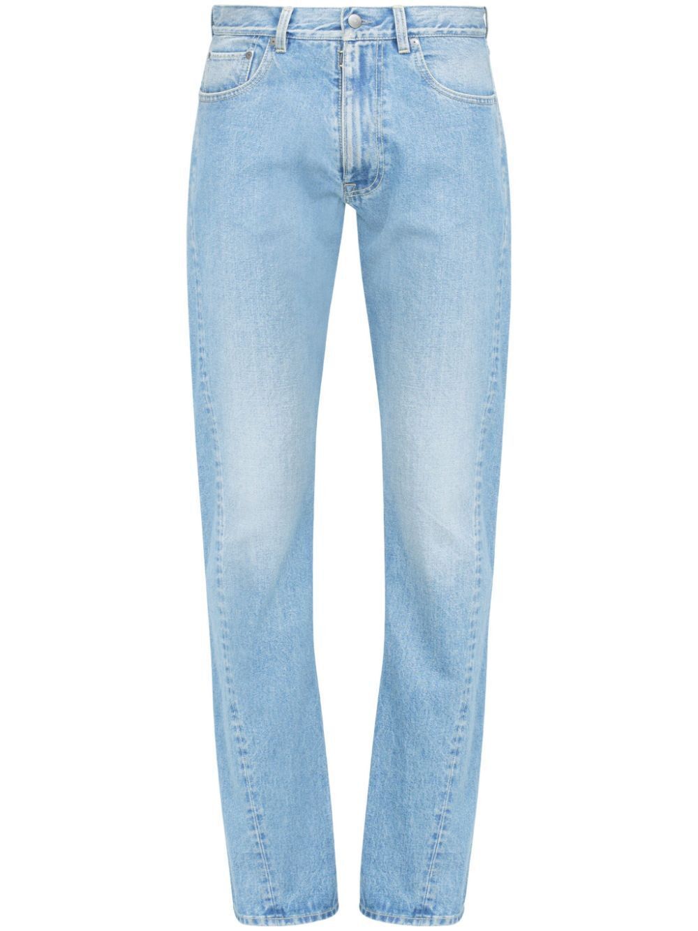 MAISON MARGIELA Washed Denim Turn-Up Jeans - Men's Classic Fit