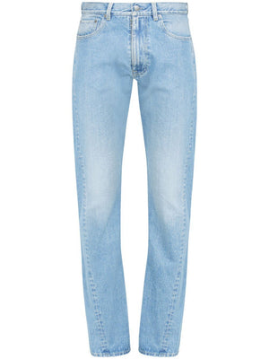 MAISON MARGIELA Washed Denim Turn-Up Jeans - Men's Classic Fit