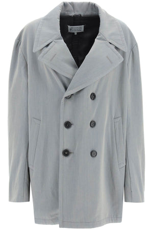 MAISON MARGIELA Changeable Double-Breasted Jacket in Cotton Wool Twill