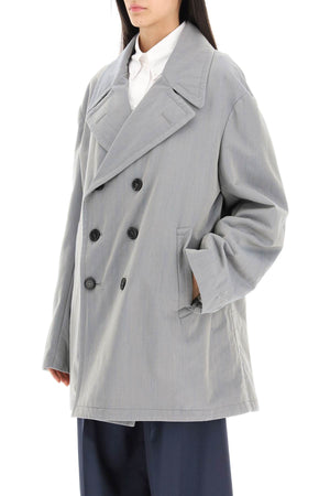 MAISON MARGIELA Changeable Double-Breasted Jacket in Cotton Wool Twill