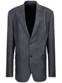 MAISON MARGIELA Oversized Gray Wool Suit Jacket for Women