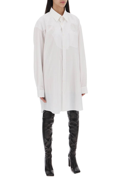 Váy Chemisier Cổ Vuông Vải Bông Cotton thời trang cho Nữ - Bộ sưu tập SS24