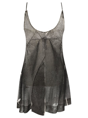 MAISON MARGIELA Black Serigraphic Pleated Silk Jumpsuit for Women