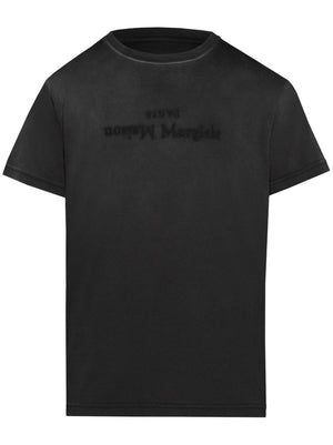 MAISON MARGIELA Reverse Logo Embroidered T-Shirt for Women in Grey for SS24