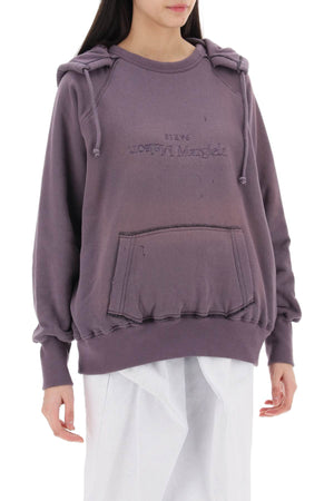 MAISON MARGIELA Purple Reversible Hoodie for Women - SS24 Collection