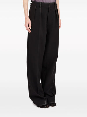 MAISON MARGIELA Black Wool Trousers for Women