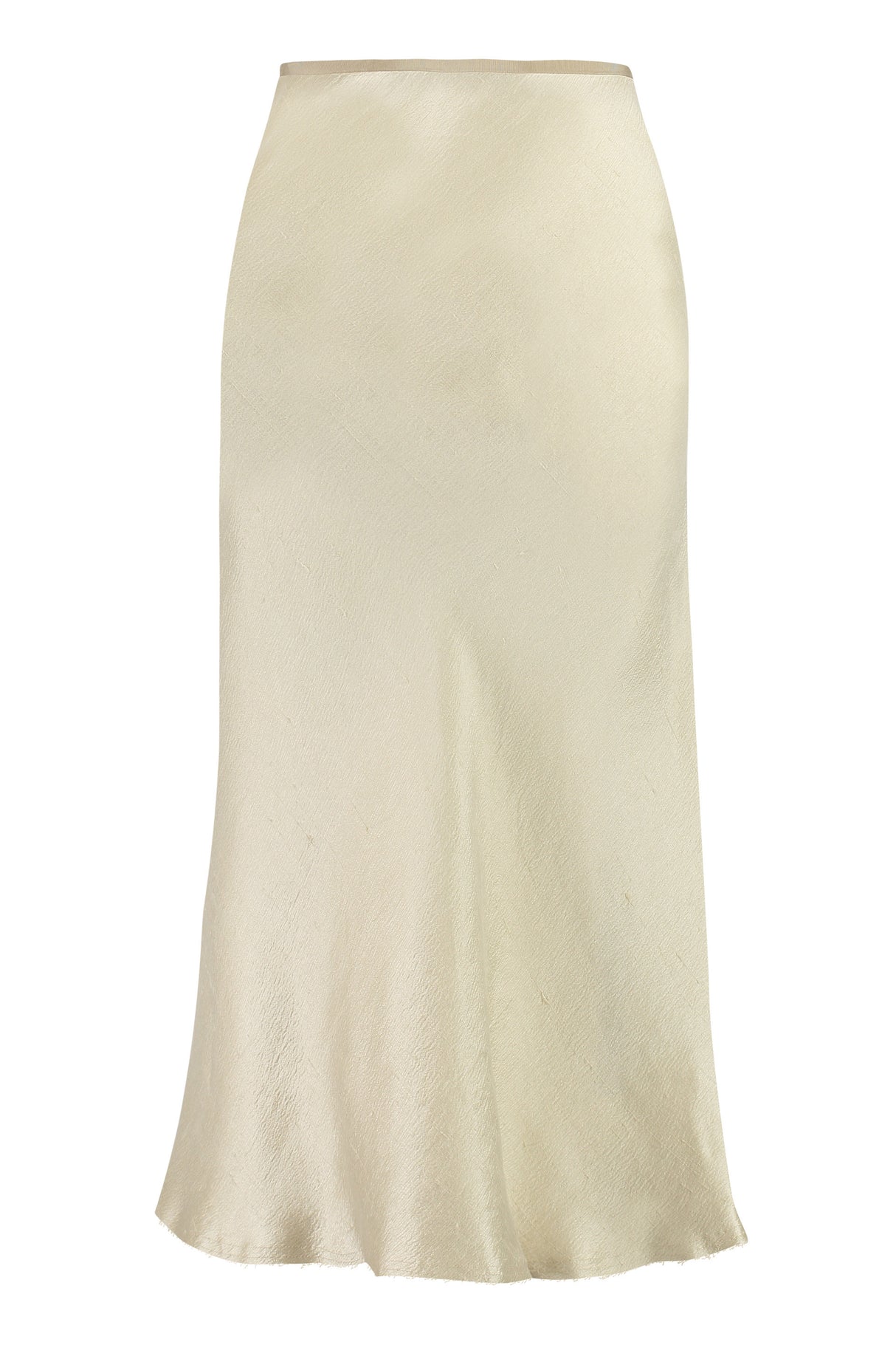 MAISON MARGIELA Ivory Embroidered A-Line Skirt for Women made of 100% Silk - SS23 Collection