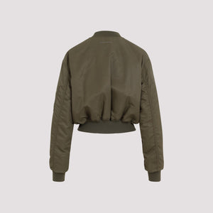 MM6 MAISON MARGIELA Emerald Polyamide Bomber Jacket