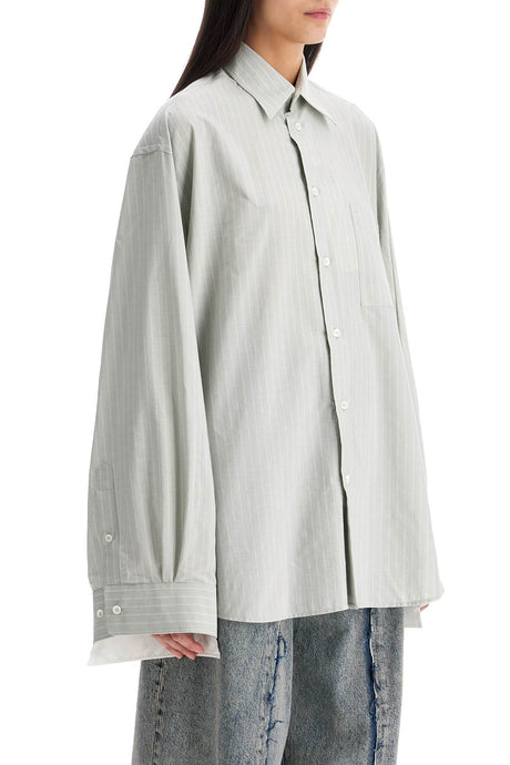 MM6 MAISON MARGIELA Oversized Layered Cotton Shirt - Size IT 40