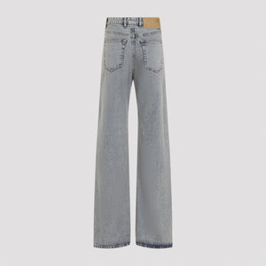 MM6 MAISON MARGIELA Chic Blue Cotton Mini Jeans