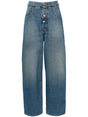 MM6 MAISON MARGIELA High-Rise Wide-Leg Indigo Denim Jeans