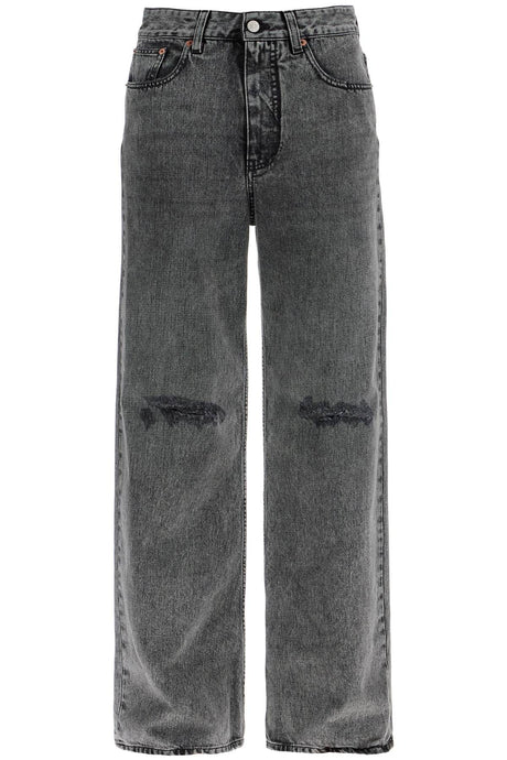 MM6 MAISON MARGIELA High-Waisted Wide Leg Jeans - Size 26