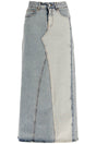 MM6 MAISON MARGIELA High-Waisted Maxi Denim Skirt Size 40