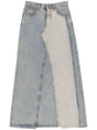 MM6 MAISON MARGIELA Classic Long Denim Skirt with Pockets