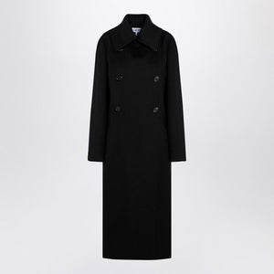 LOEWE Elegant Black Wool Double-Breasted Jacket for Women