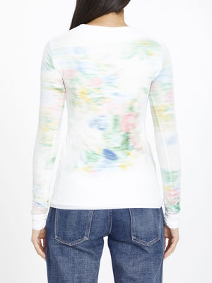 LOEWE Multicolor Mesh Long-Sleeved Top for Women - FW23 Collection