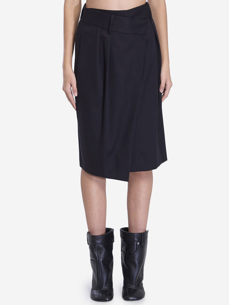 LOEWE Asymmetric High-Waist Wrap Skirt