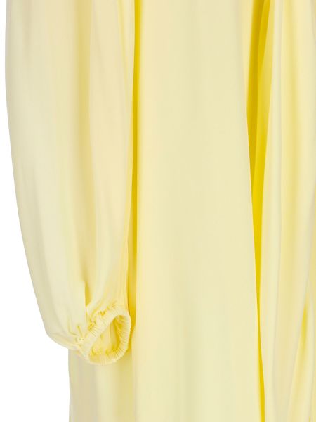 LOEWE Feminine and Chic Asymmetric Dress in Vanilla Viscose for Women