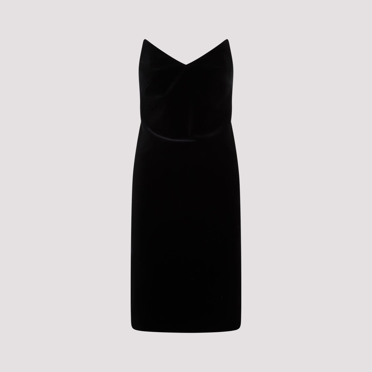 LOEWE Sleek Black Bustier Midi Dress for Women