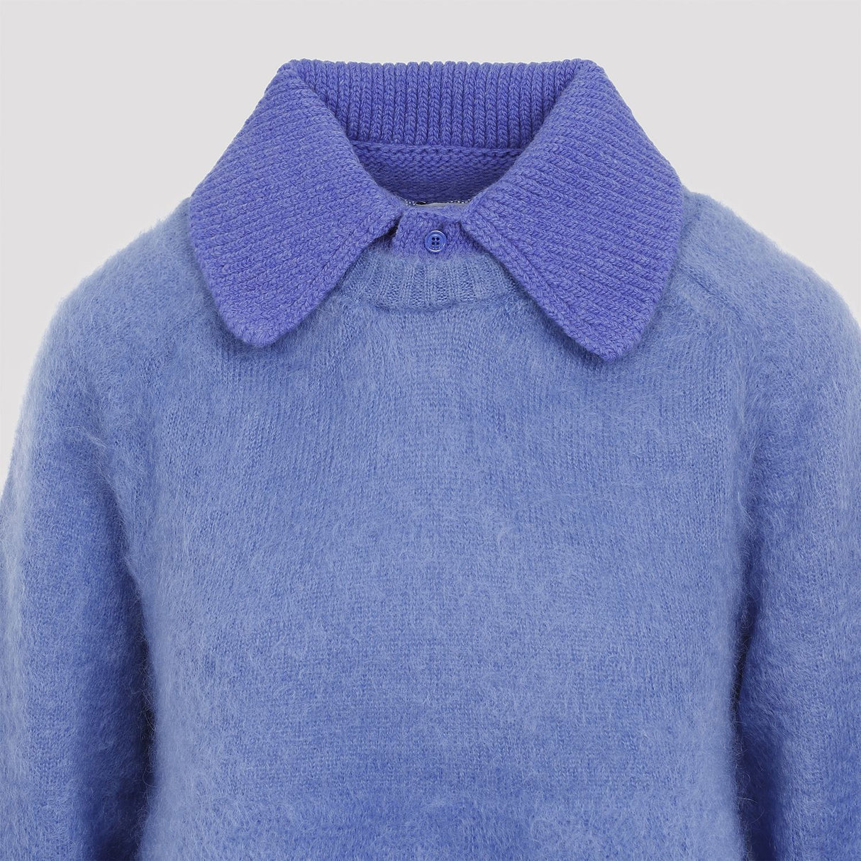 LOEWE Chic Mohair Blend Polo Sweater for Women