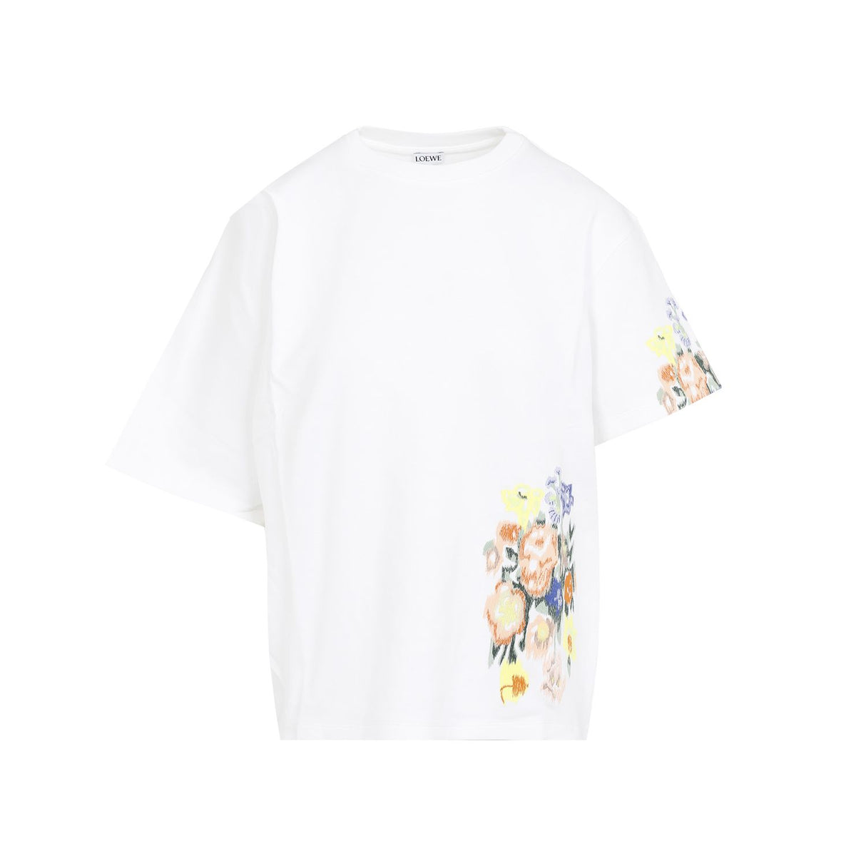 LOEWE Embroidered Draped T-Shirt for Women