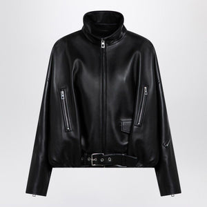 LOEWE Relaxed Fit Balloon Leather Jacket for Women