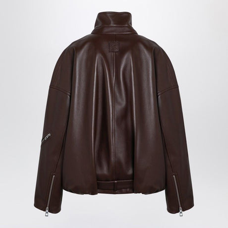 LOEWE Relaxed Fit Balloon Leather Jacket for Women