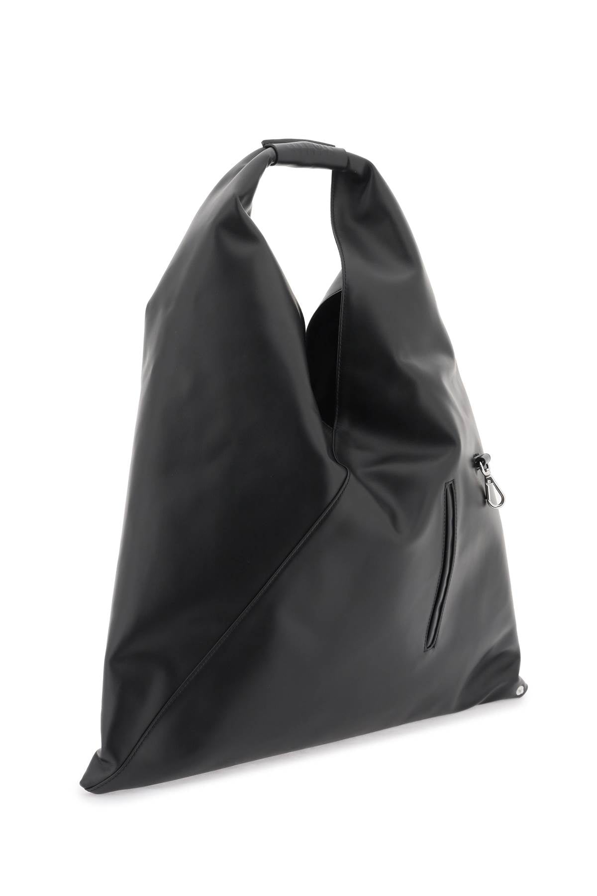 MM6 MAISON MARGIELA Japanese Faux Leather Handbag with Signature Design and Convertible Shape