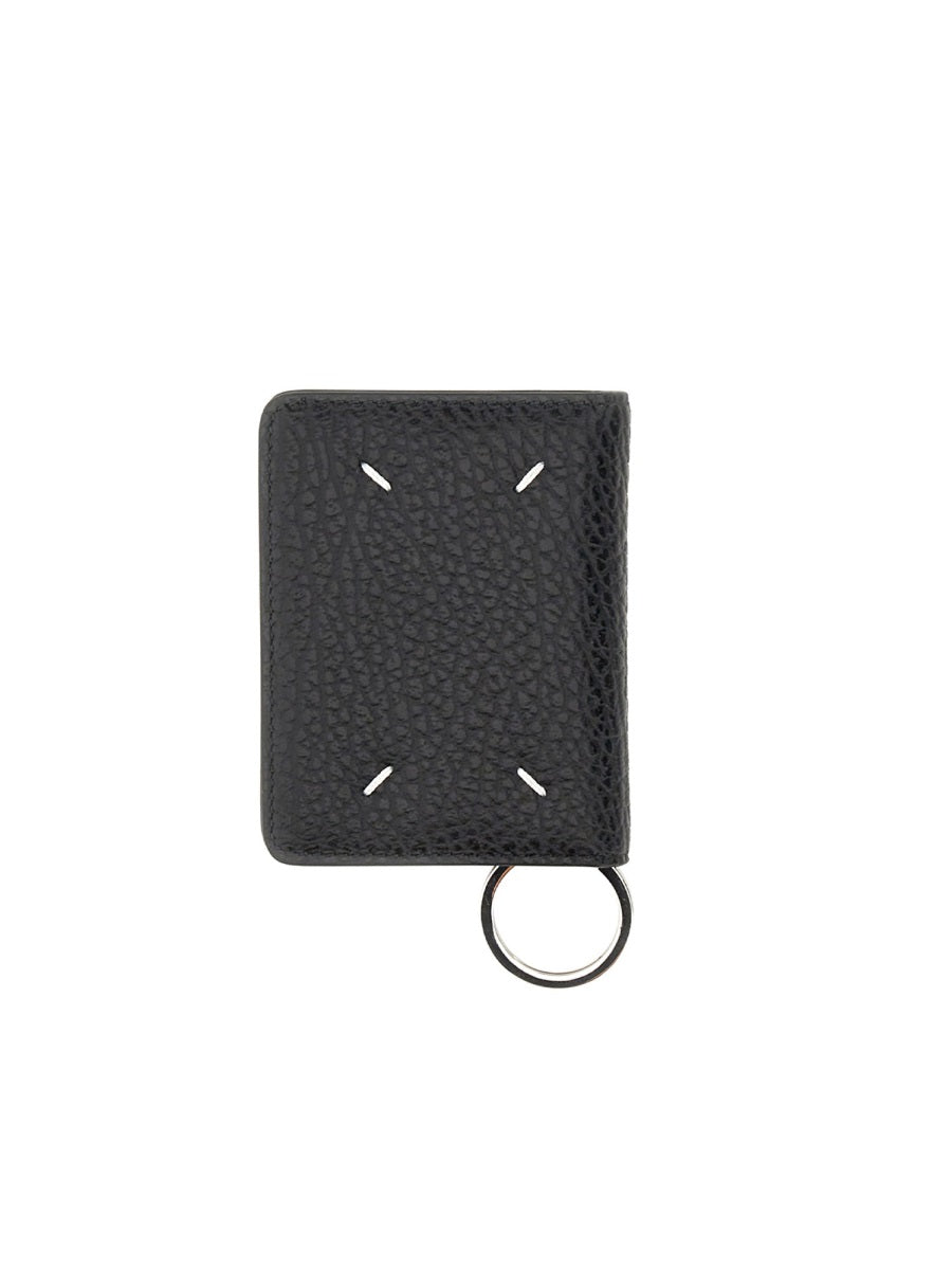 MAISON MARGIELA Mini Bifold Wallet with Key Ring