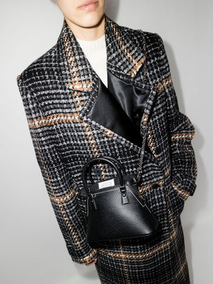MAISON MARGIELA Luxurious Black Leather Tote Handbag