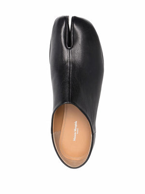 MAISON MARGIELA Men's Tabi Leather Slip-On Shoes in Black for SS24