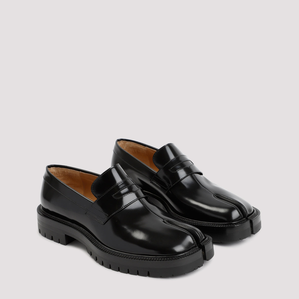 MAISON MARGIELA Tabi County Leather Loafers with 3.5cm Heel