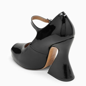 MAISON MARGIELA Black Patent Leather Mary Jane Pumps for Women