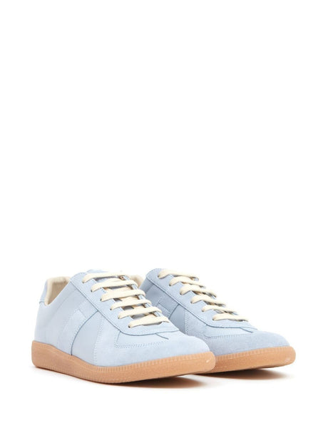 MAISON MARGIELA Replica Sneakers for Women - Stylish Blue-Gray Leather