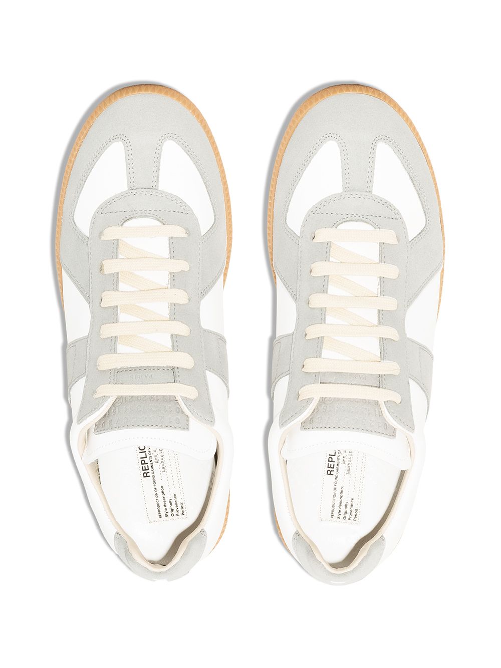 Women's White Leather Low-Top Sneakers for SS24 by Maison Margiela