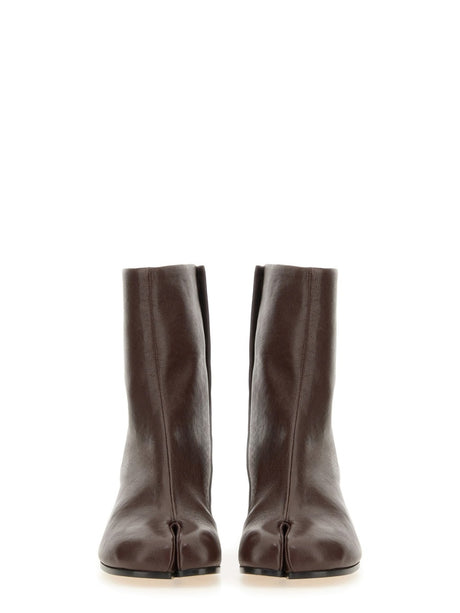 MAISON MARGIELA Sheepskin and Cowhide Tabi Boots for Women