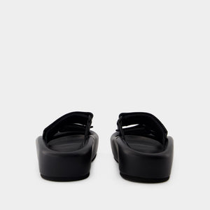 MM6 MAISON MARGIELA Classic Black Sandals for Women - FW23 Collection
