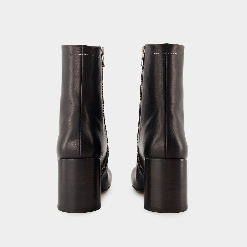 MM6 MAISON MARGIELA Chic Ankle Boots for Women - Fall/Winter 2024