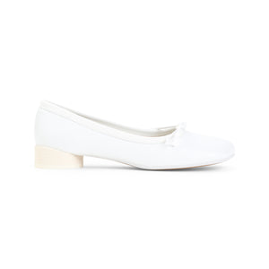 MM6 MAISON MARGIELA Anatomic Leather Ballet Flats with Cylindrical Heel