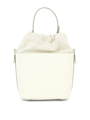 MAISON MARGIELA Classic White Bucket Bag with a Chic Twist