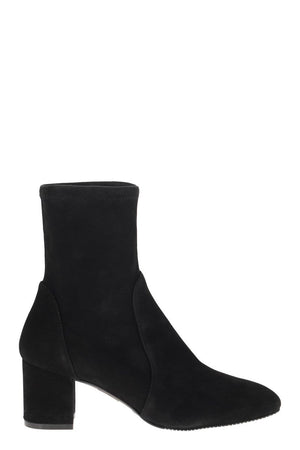 STUART WEITZMAN Yuliana 60 Suede Leather Stretch Ankle Boot